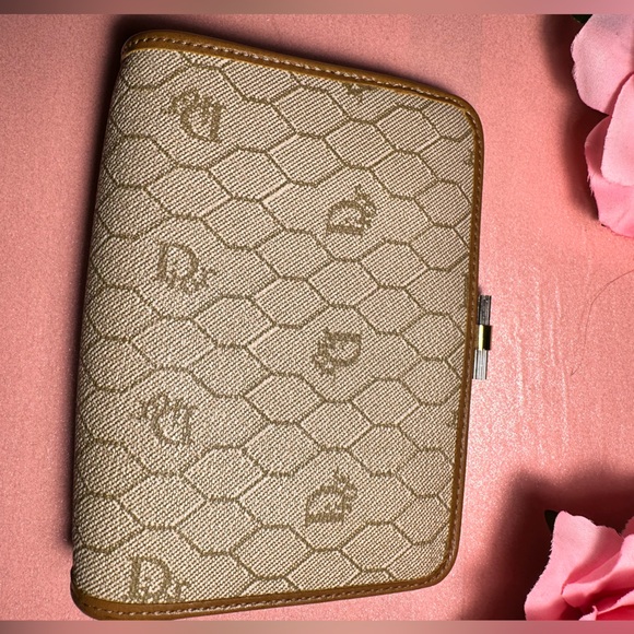 DIOR - Christian Dior Vintage Clutch/Purse Brown/Beige/Cream - Picture 6 of 9